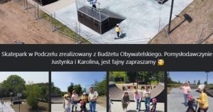 Read more about the article Radny wybiegł przed szereg i przeciął przedwcześnie wstążeczkę. Uwaga, z tego skateparku nie można jeszcze korzystać