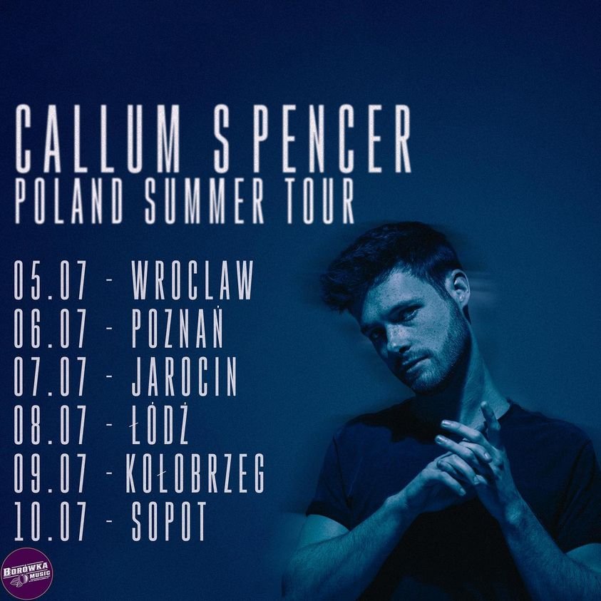 You are currently viewing 9 lipca, Letnia Scena Adebaru, Callum Spencer (koncert) godz. 20, wstęp wolny