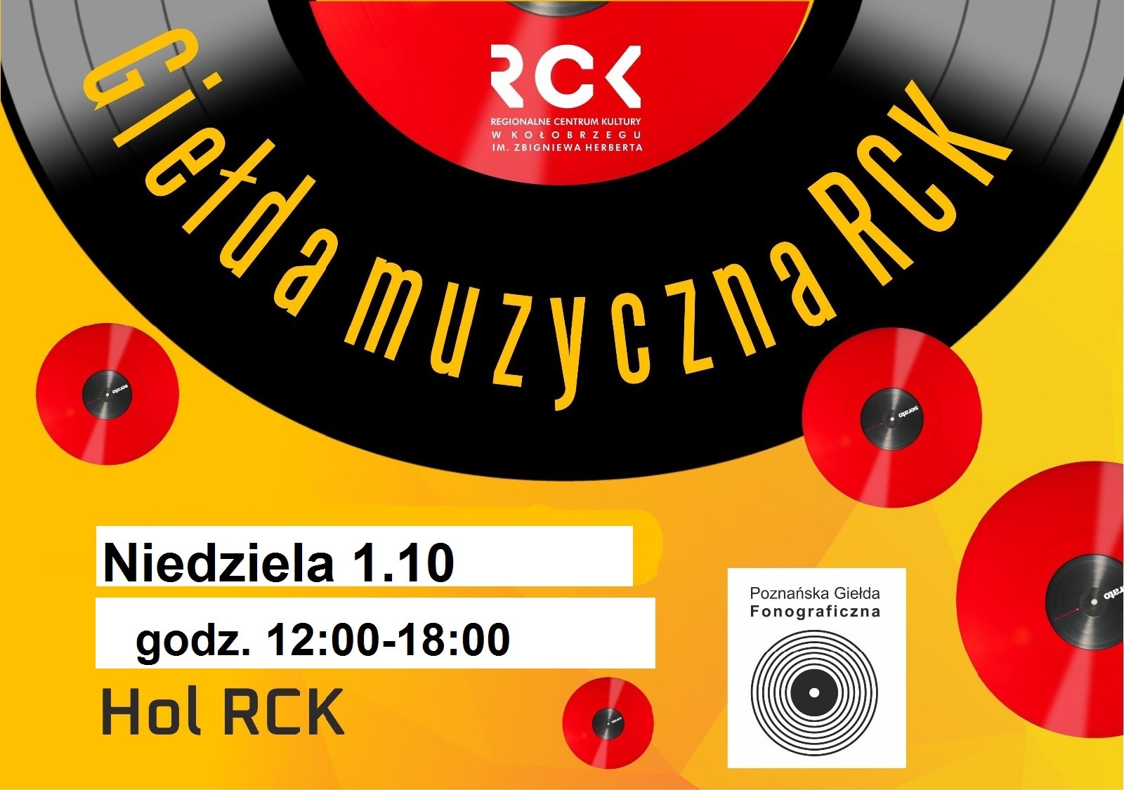 You are currently viewing 1 października, RCK, Giełda Muzyczna, godz. 12, wstęp wolny