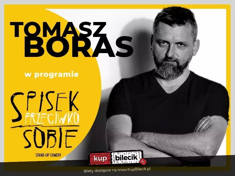 You are currently viewing WYPRZEDANY: 18 października, klub Centrala, Tomasz Boras (stand-up), godz. 20, bilety od 49 zł