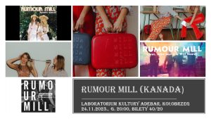 Read more about the article 24 listopada, Adebar, koncert indie-folkowego duetu z Kanady – Rumour Mill, godz. 20, bilet 40 zł