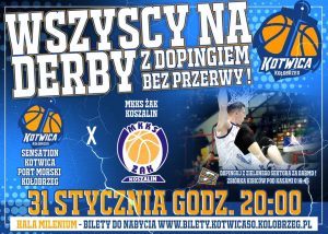 Read more about the article Derby koszykarskiej Kotwicy w Hali Milenium!