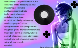 Read more about the article 22-26 stycznia, RCK, warsztaty DJ-skie i producenckie, zapisy