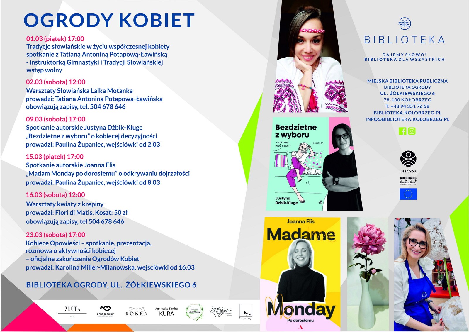 You are currently viewing „Ogrody Kobiet” – cykl spotkań w bibliotece na Ogrodach