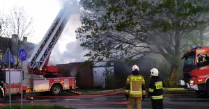 Pożar budynku gospodarczego w Zieleniewie