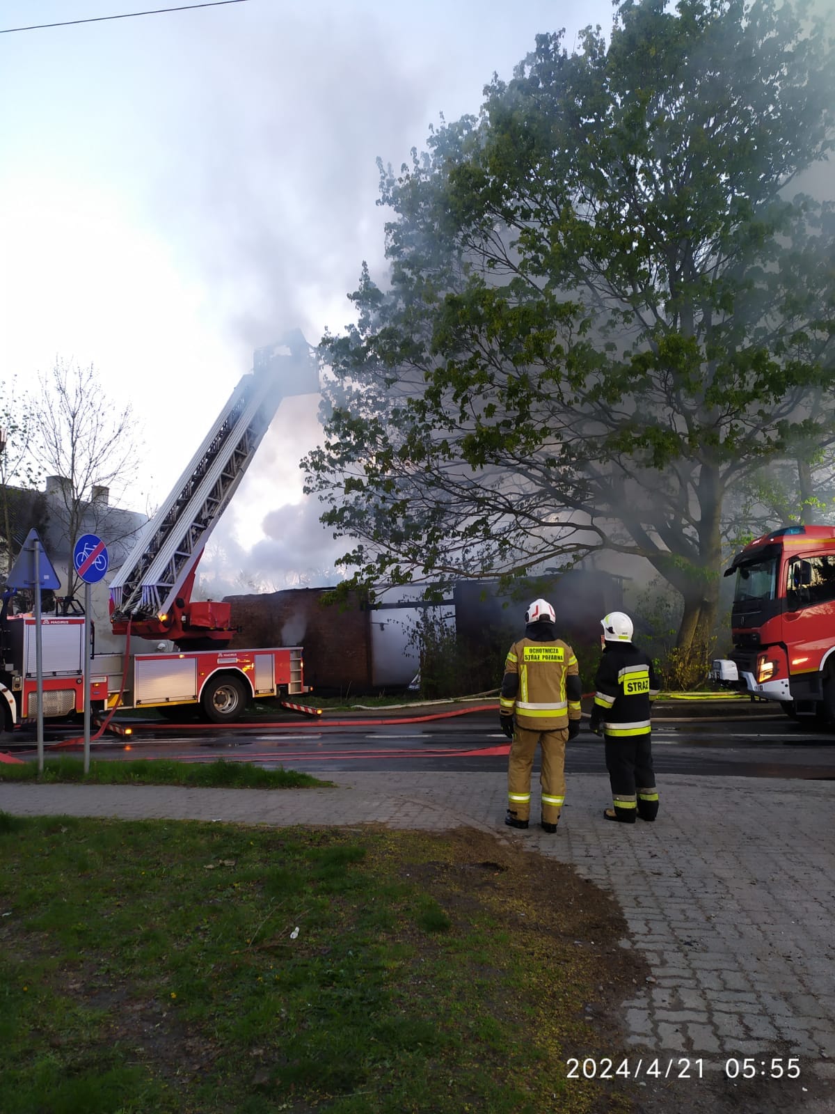 You are currently viewing Pożar budynku gospodarczego w Zieleniewie