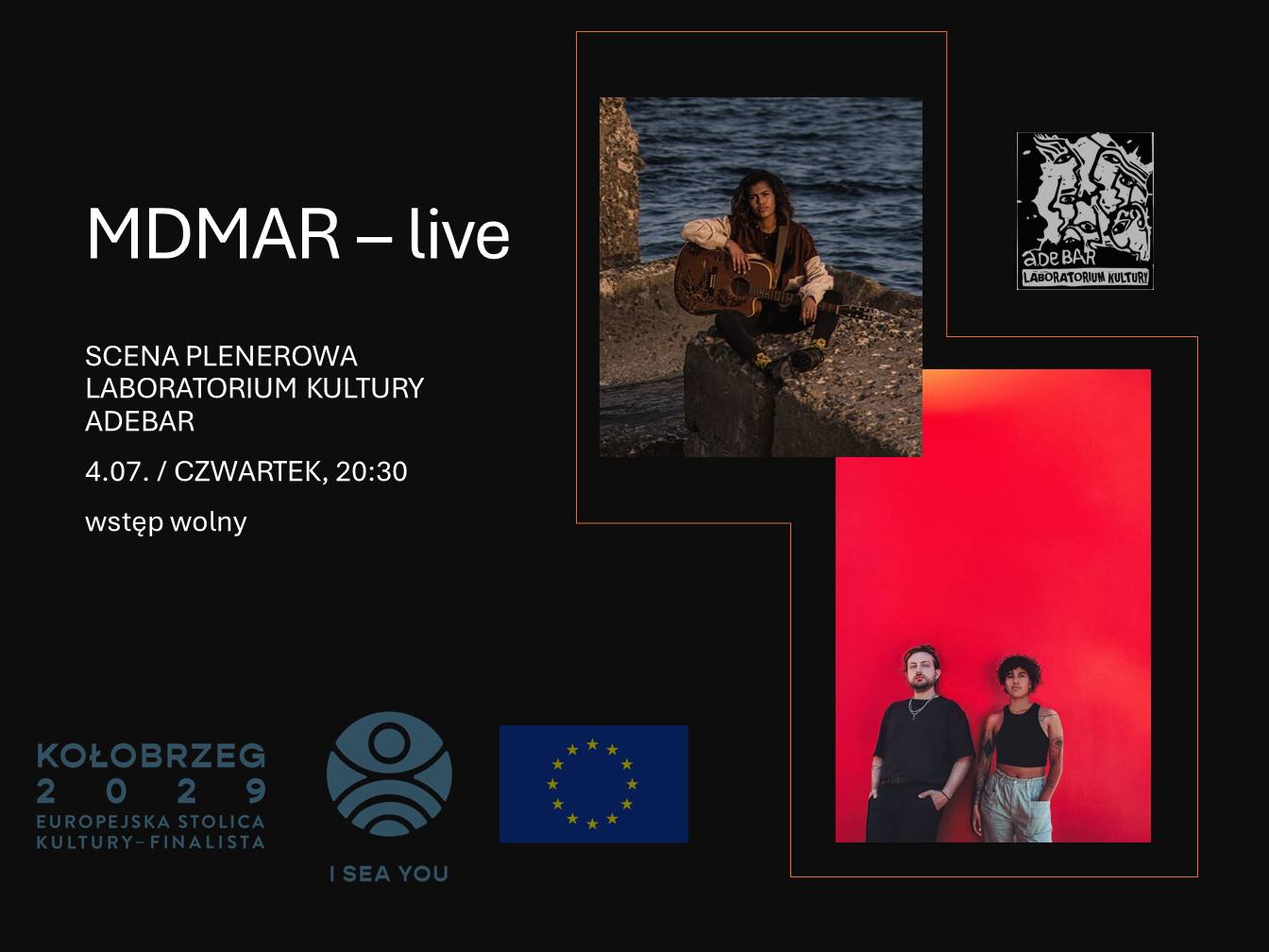 You are currently viewing 4 lipca, koncert MDMAR (Hiszpania), Adebar, wstęp wolny