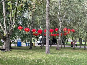 Read more about the article Na Skwerze Pionierów trwają przygotowania do jutrzejszej Nocy Kolorów