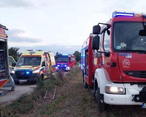 Read more about the article Mężczyzna przechodząc przez płot nadział się na ostry pręt