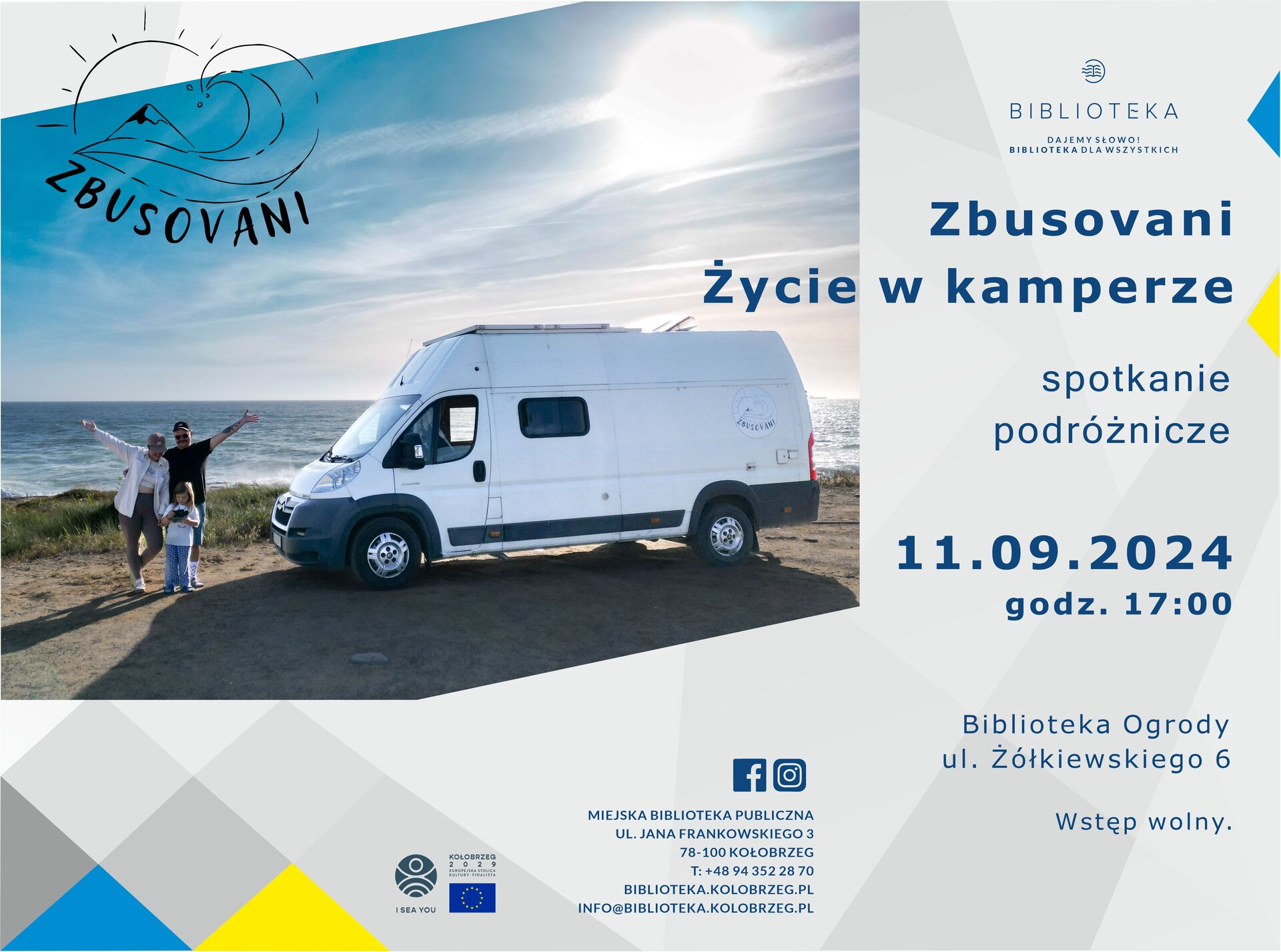 You are currently viewing 11 września, spotkanie podróżnicze „Zbusovani. Życie w kamperze”, wstęp wolny