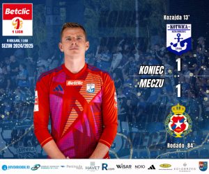 Read more about the article Remis z faworyzowaną Wisłą Kraków. Kotwica wypuściła z rąk zwycięstwo w końcówce meczu