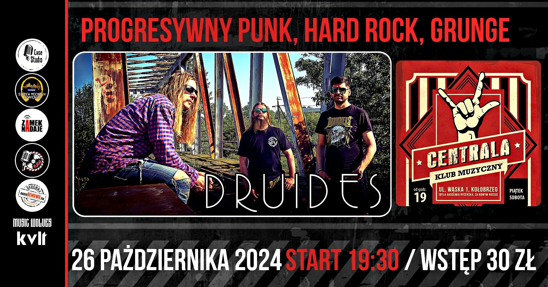 You are currently viewing 26 października, koncert Druides i THE MIND PARASITES, Centrala, bilety