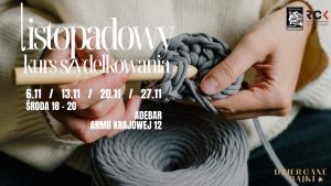 Read more about the article 6 listopada, kurs szydełkowania, Adebar, bilety