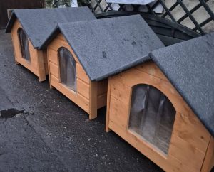 Read more about the article Taki prezent pod choinkę! Miejskie spółki ufundowały nowe budy dla bezdomnych psów