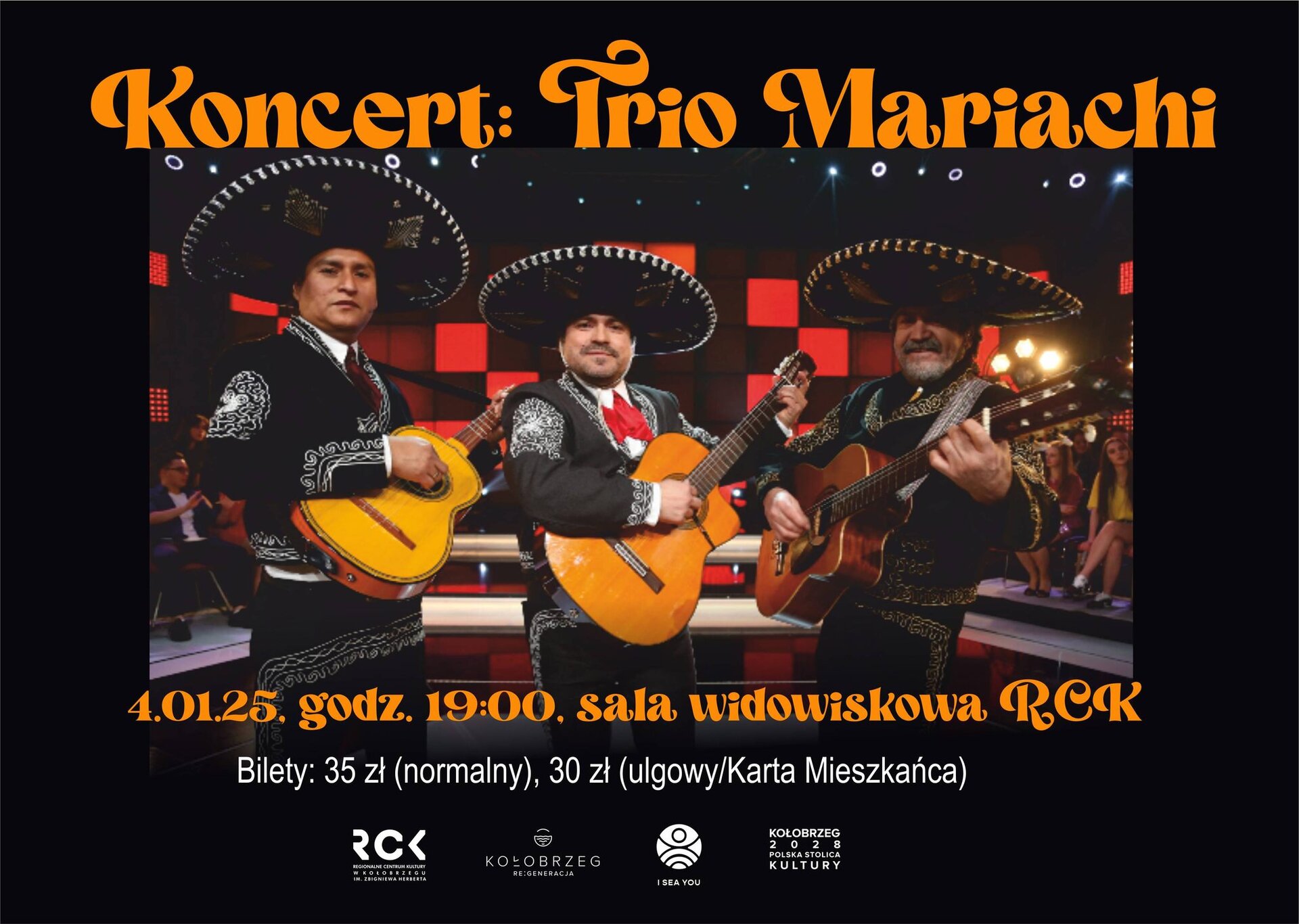 You are currently viewing 4 stycznia, koncert Trio Mariachi, RCK, bilety