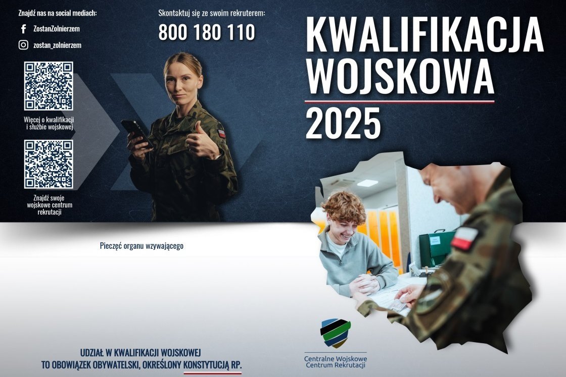 You are currently viewing Kwalifikacja wojskowa w pow. kołobrzeskim. Zostaną wezwani m.in. mężczyźni urodzeni w 2006 roku