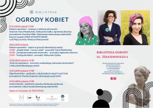 Read more about the article 7-8 marca, „Ogrody kobiet”, biblioteka, zapis/darmowe wejściówki