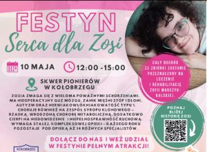Read more about the article W sobotę festyn charytatywny „Serca dla Zosi” na Skwerze Pionierów