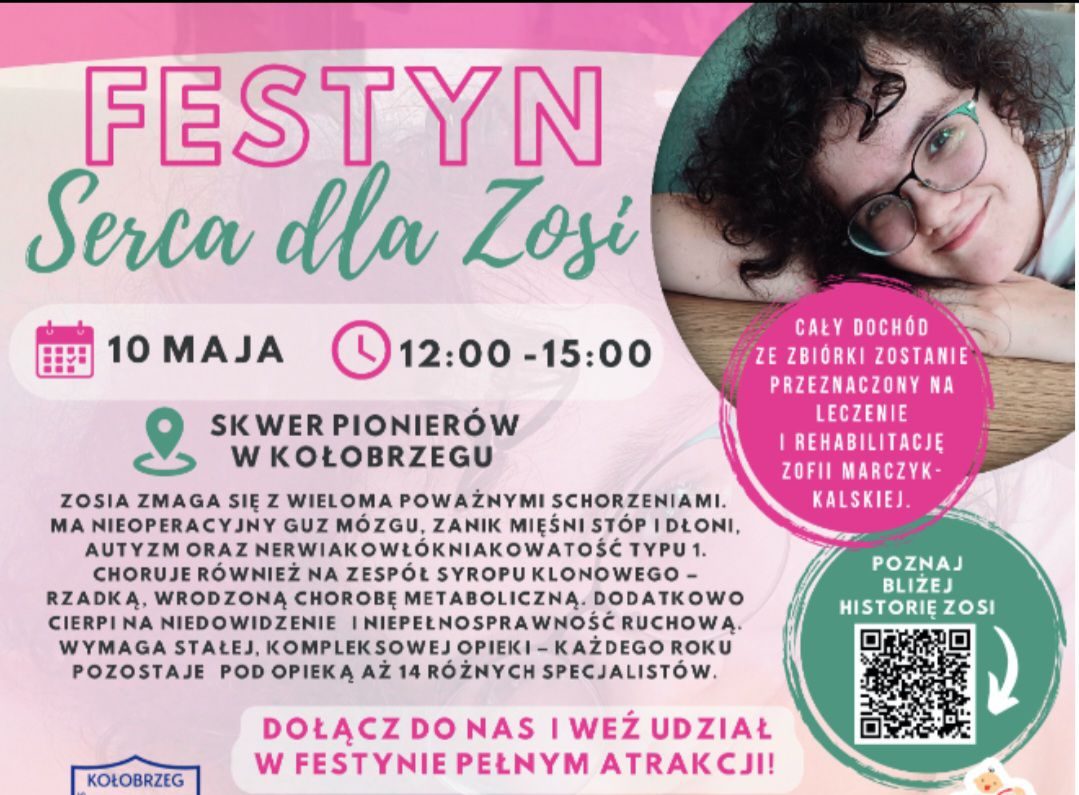 You are currently viewing W sobotę festyn charytatywny „Serca dla Zosi” na Skwerze Pionierów