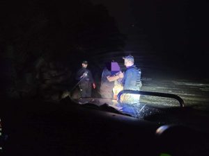 Read more about the article Policja i Straż Pożarna na plaży w Ustroniu Morskim