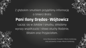Read more about the article Kondolencje od prezydent Kołobrzegu i pracowników Urzędu Miasta