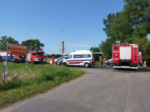 Read more about the article Wypadek z udziałem karetki. Ucierpiała pacjentka, którą nią jechała