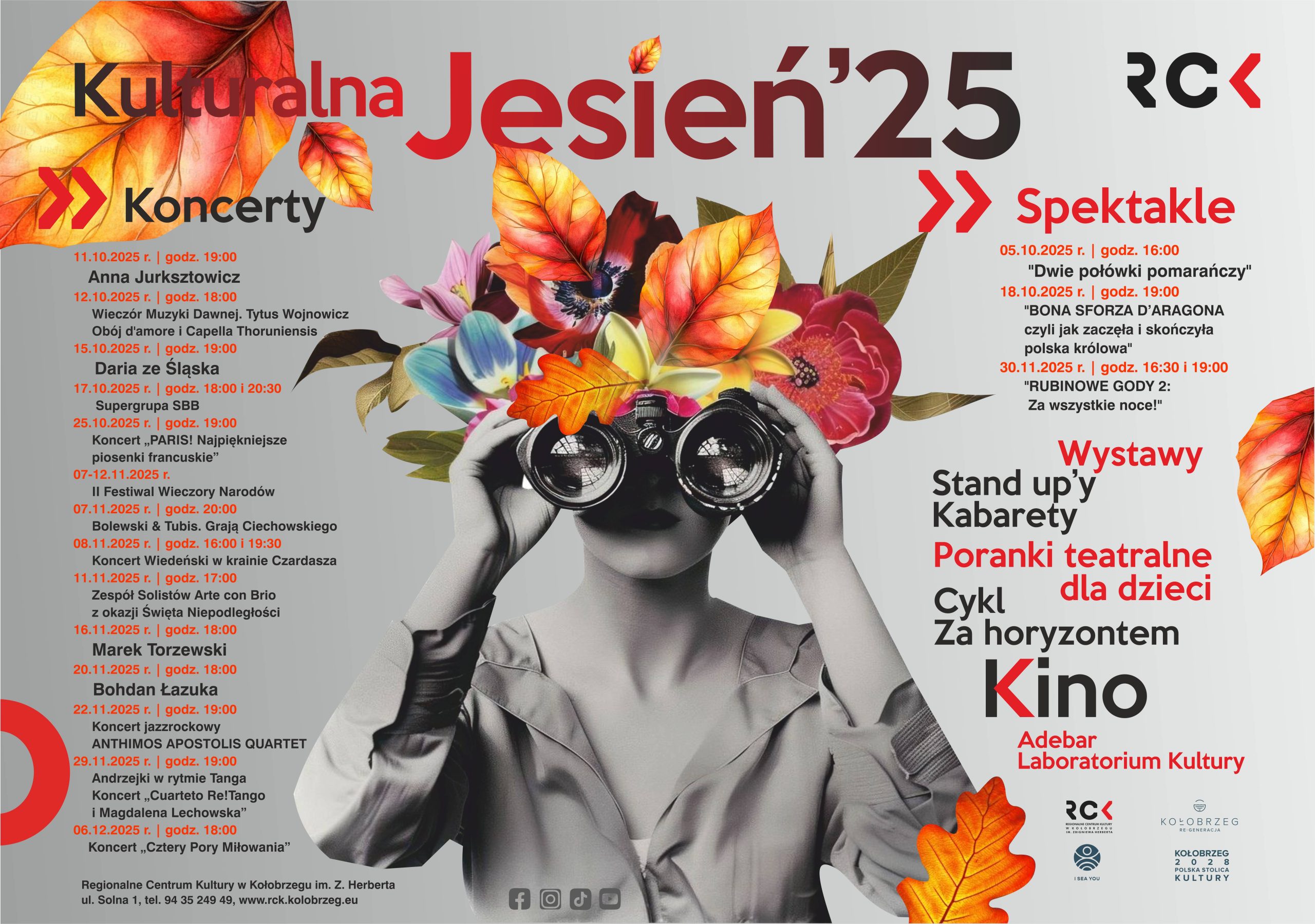 You are currently viewing Kulturalna jesień. Program RCK i biblioteki na najbliższe tygodnie