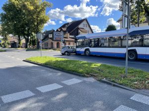 Read more about the article Kolizja autobusu i osobówki na Koszalińskiej