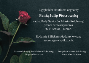 Read more about the article Kondolencje od prezydent Kołobrzegu i przewodniczącego Rady Miasta