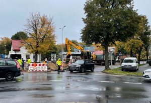 Read more about the article Przebudowa Okopowej. Nowy odcinek ulicy zamknięty