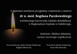 Read more about the article Kondolencje od prezydent Kołobrzegu i przewodniczącego Rady Miasta