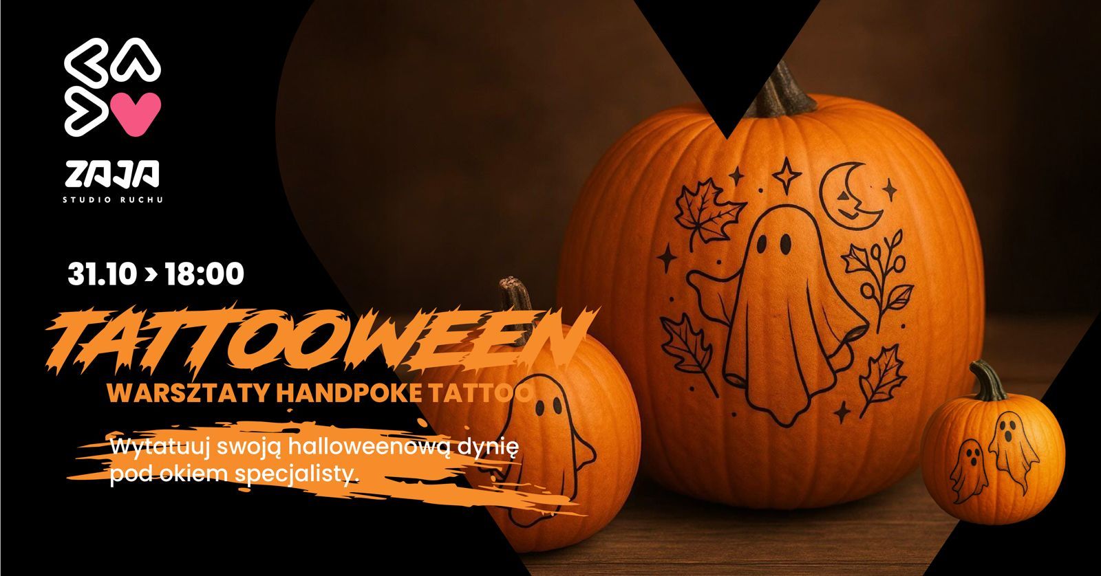 You are currently viewing 31 października, TATOOWEEN warsztaty, Zaja