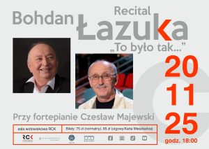 Read more about the article 20 listopada, Bohdan Łazuka recital