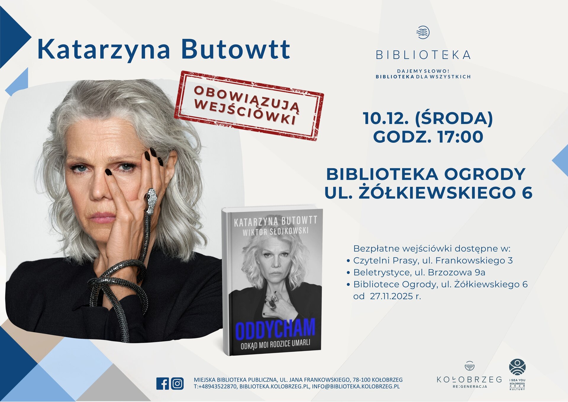 You are currently viewing 10 grudnia, spotkanie autorskie z Katarzyną Butowtt w Bibliotece Ogrody