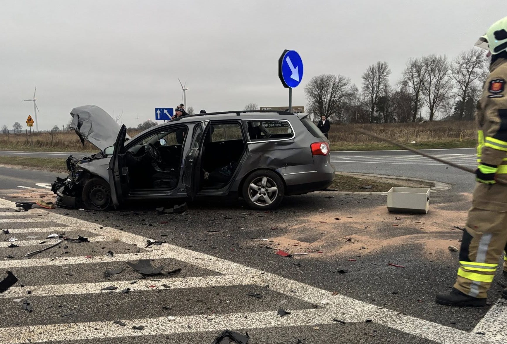 You are currently viewing Wypadek na skrzyżowaniu dróg DW162 i DW112