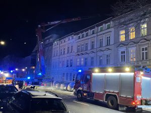 Read more about the article Pożar przy Unii Lubelskiej. Ewakuowano mieszkańców