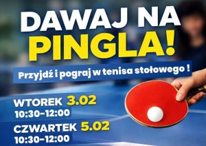 Read more about the article Dawaj na pingla! Wstęp wolny