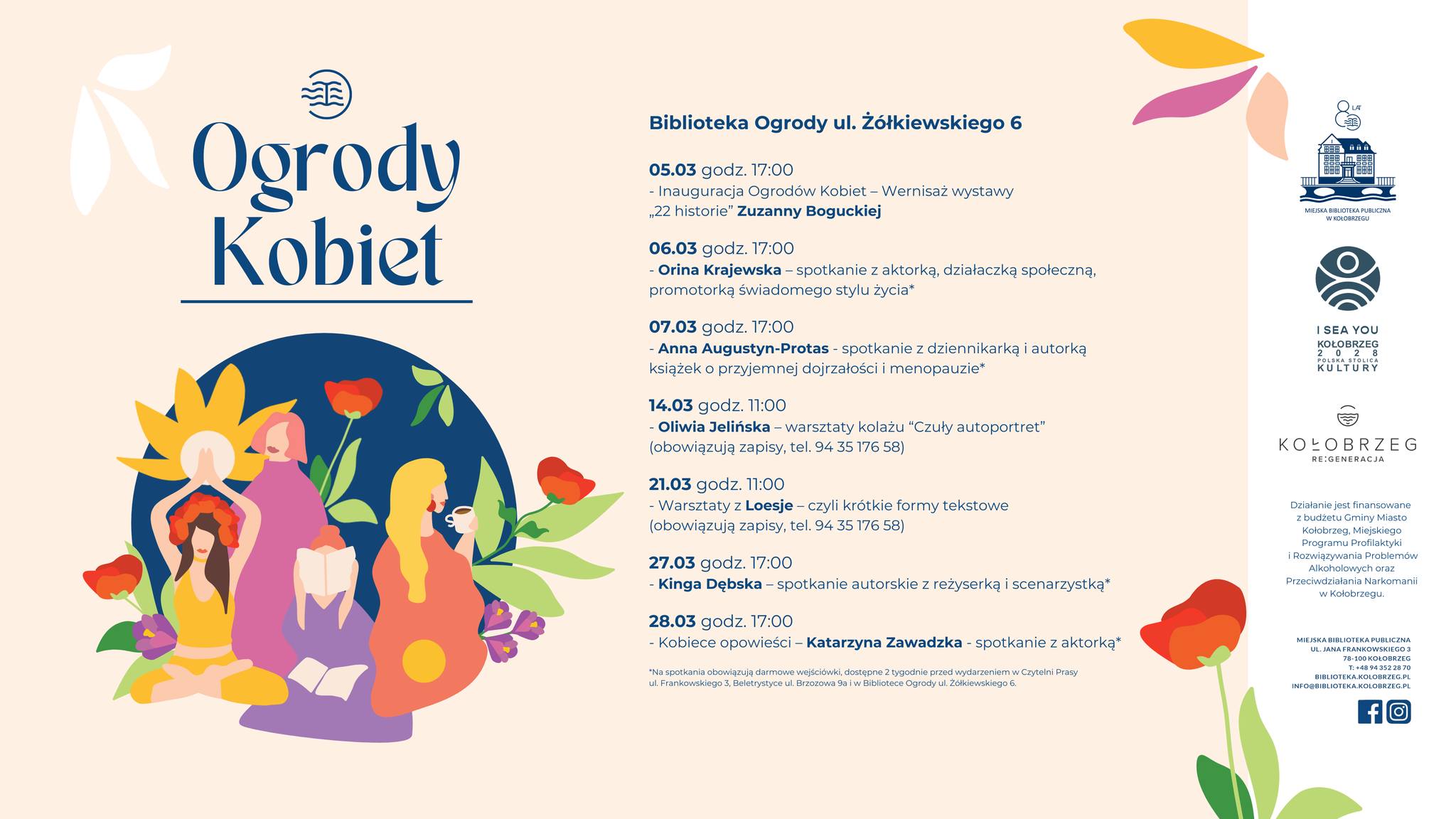 You are currently viewing „Ogrody Kobiet” – spotkania z inspirującymi kobietami (PROGRAM)