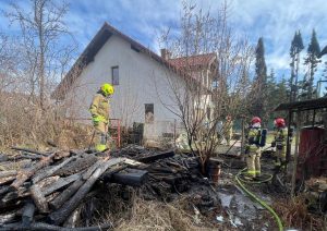 Read more about the article Pożar przy ul. Krzywoustego w Kołobrzegu