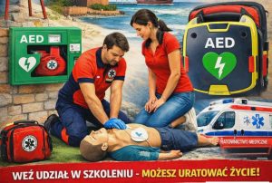 Szkolenia z obsługi defibrylatora AED. Wstęp wolny (HARMONOGRAM SPOTKAŃ)