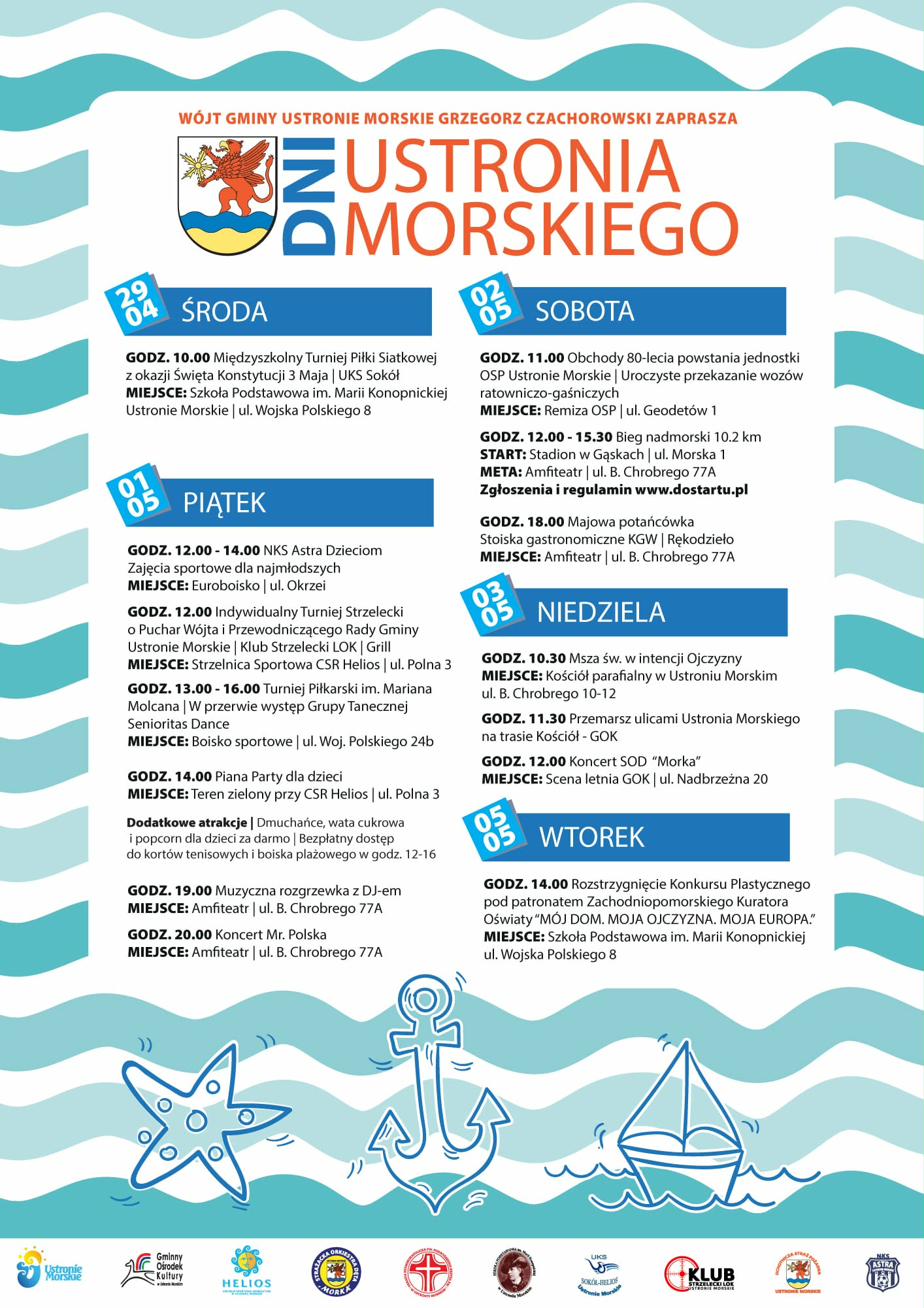 majówka w Ustroniu Morskim