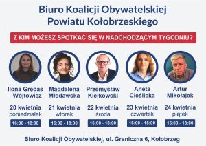 Dyżury działaczy Koalicji Obywatelskiej w Kołobrzegu (HARMONOGRAM)