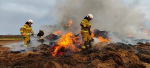 Read more about the article Nocny pożar w Stramniczce. Do akcji skierowano liczne jednostki straży