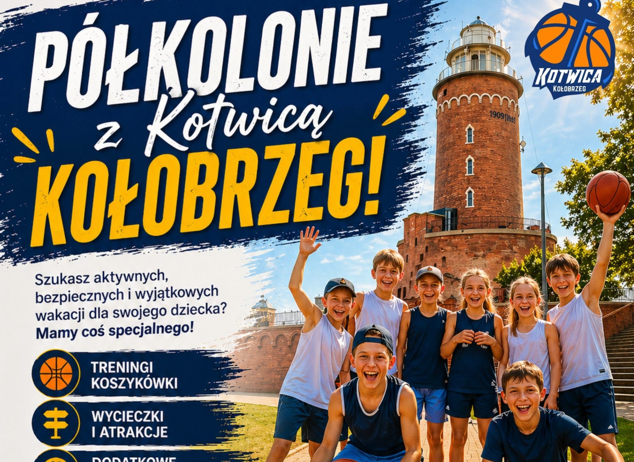 You are currently viewing Kotwica Kołobrzeg organizuje wyjątkowe półkolonie z koszykówką