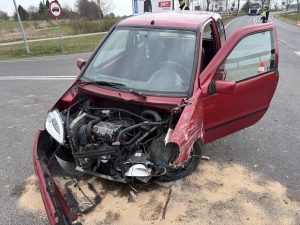 Wypadek w Gościnie. Jedna osoba zabrana do szpitala