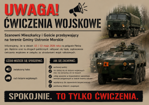 Uwaga na ćwiczenia wojskowe związane ze strzelaniami wojsk rakietowych