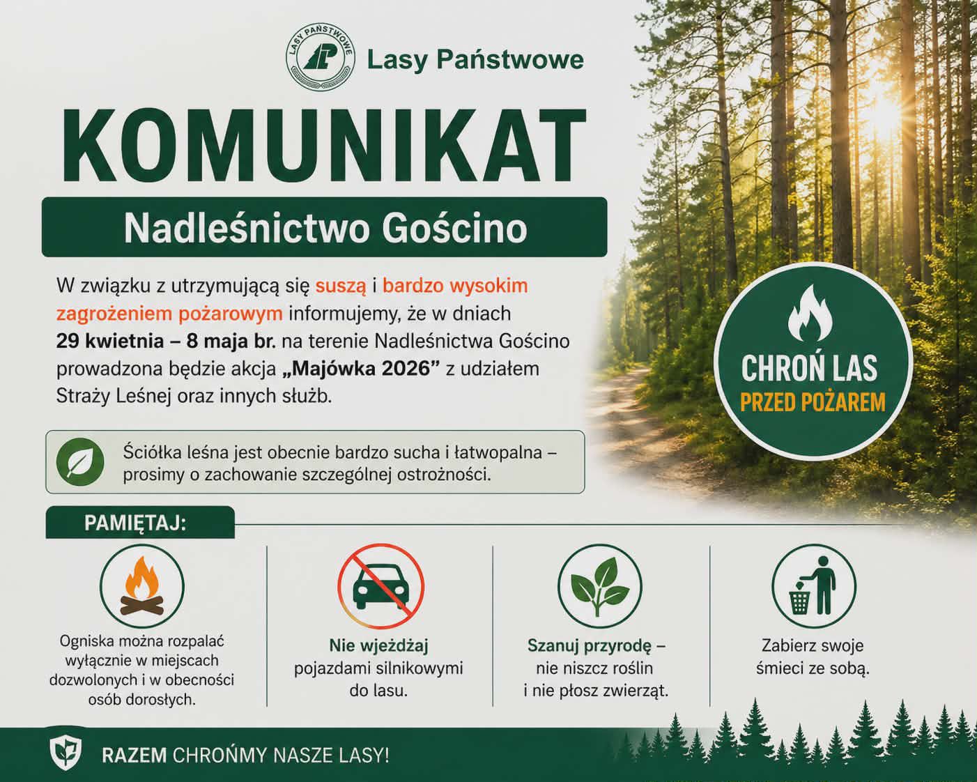 apel nadleśnictwa Gościno