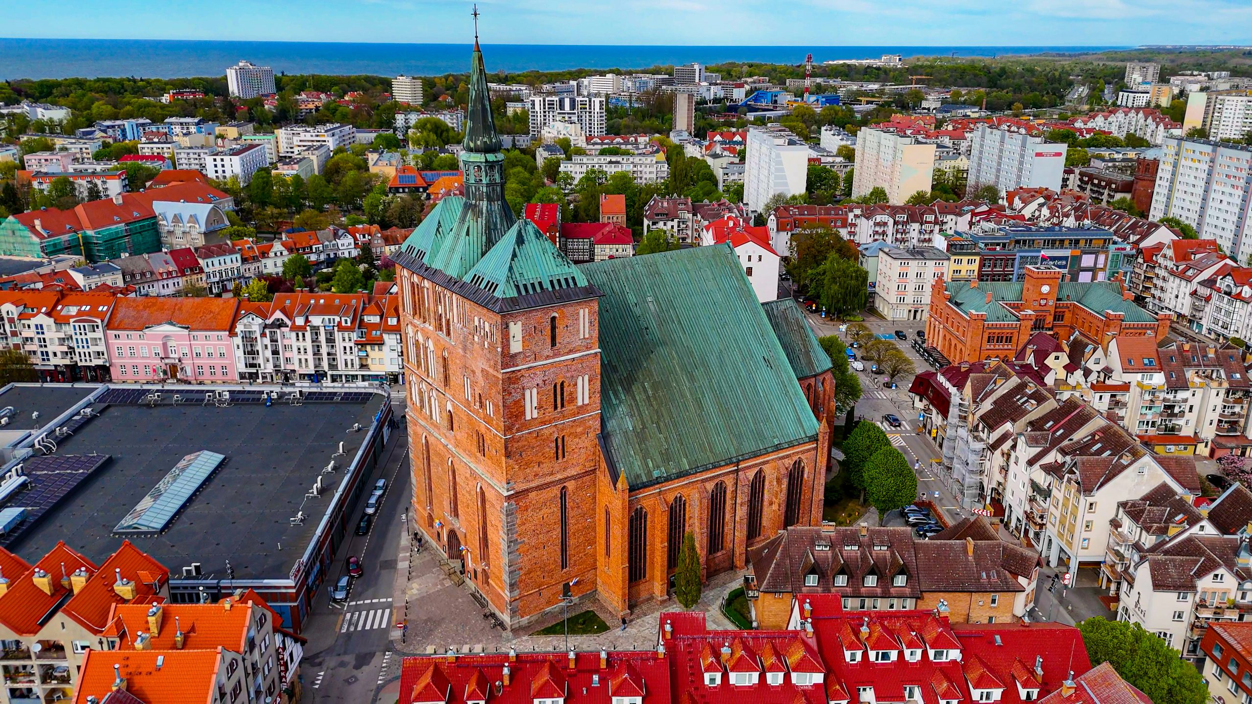 Kołobrzeg widok z lotu ptaka