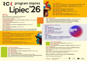 Koncerty, potańcówki, festiwale, czyli lipiec z RCK (PROGRAM)
