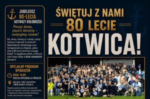 80 lat dumy. Kibice Kotwicy Kołobrzeg zapraszają na jubileuszowe święto